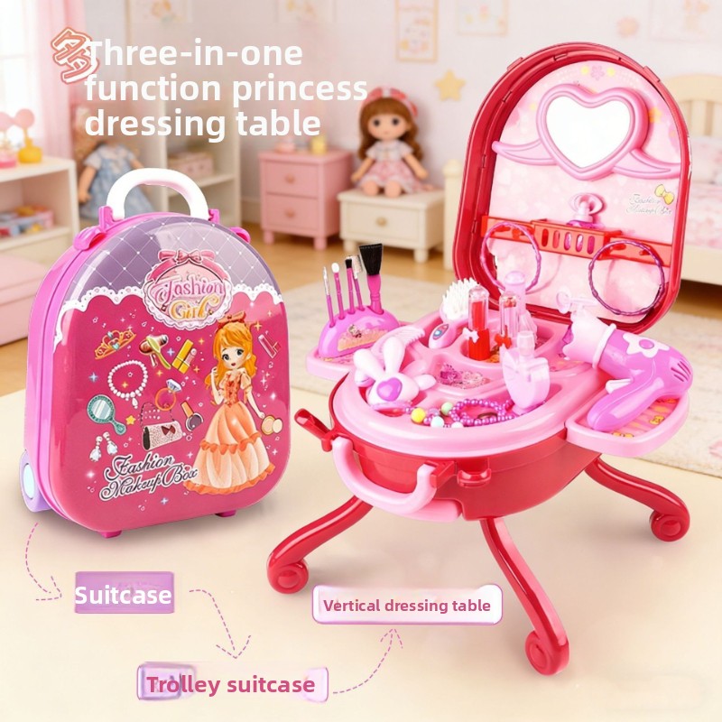 Beauty Makeup Kids - Set Gioco Famiglia Kawaii per Bambini,