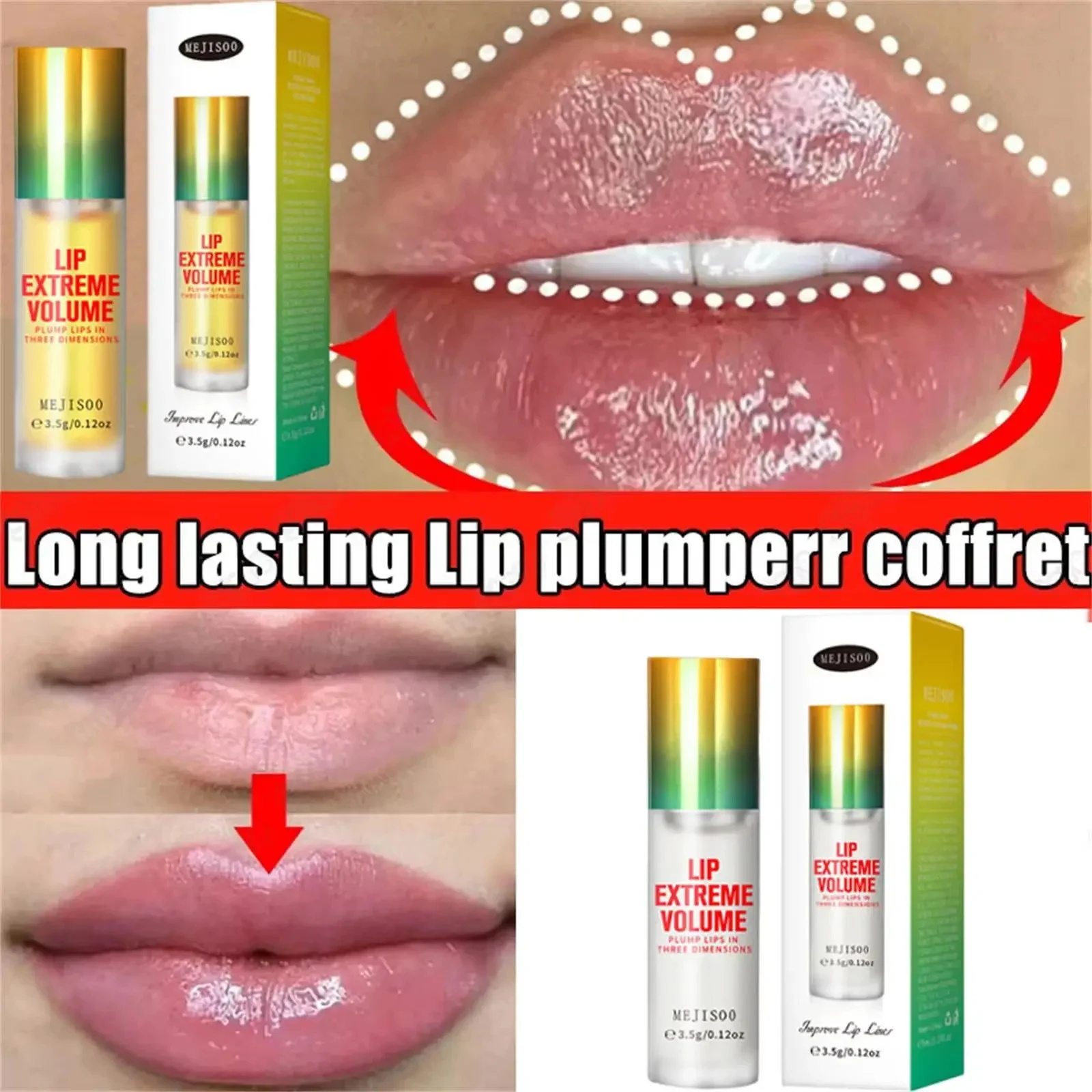Lip Gloss Plumping - Olio Volumizzante Istantaneo per Labbra, Gloss