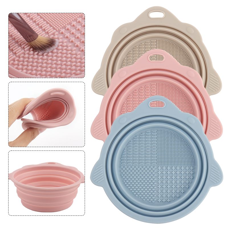Beauty Makeup Tools Use - Ciotola Pieghevole in Silicone per la