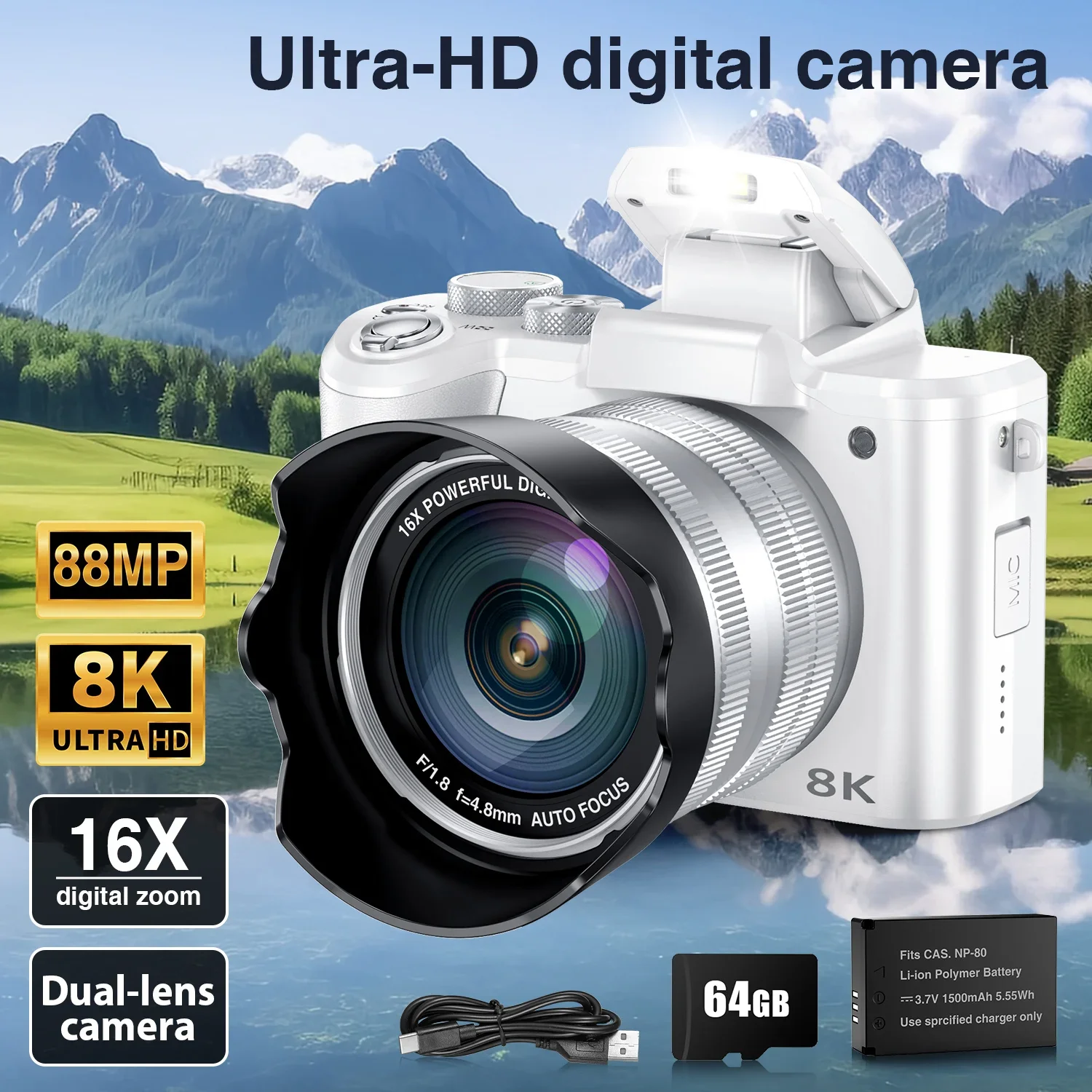 Beauty Makeup Camera - Fotocamere digitali selfie 8K per fotografia