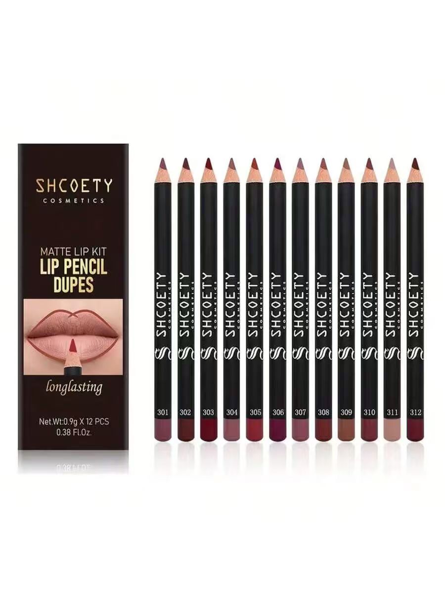 Lip Liner Pencil - SHCOETY Set di 12 matite labbra